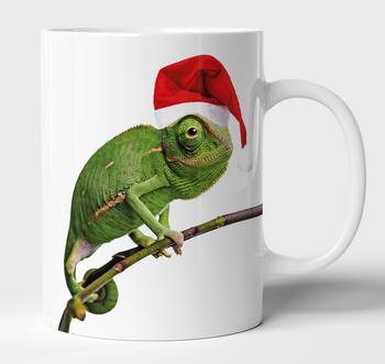 Kubek ceramiczny kameleon święta
