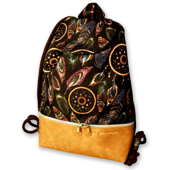 Plecak - worek z klapką Boho łapacze snów