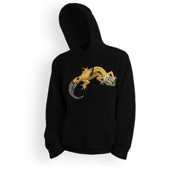 Bluza dziecięca z kapturem gekon lamparci