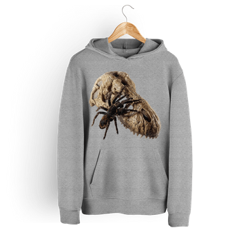 Bluza damska z kapturem pająk ptasznik i czaszka