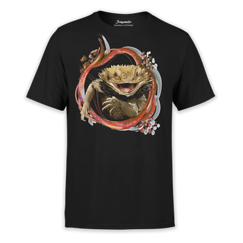 Koszulka z nadrukiem agama brodata - Bearded Dragon