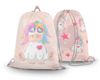 Worko-plecak tęczowa krówka