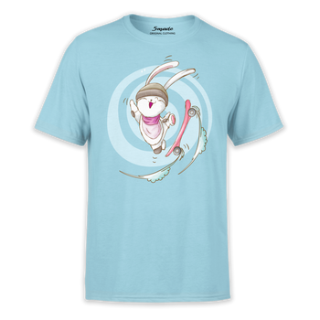 Koszulka dziecięca królik na deskorolce