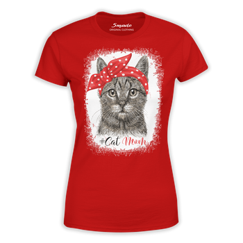 Koszulka damska z nadrukiem kocia mama