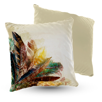 Poduszka welur pióra 40x40 cm