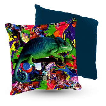 Poduszka welur kameleon 40x40 cm