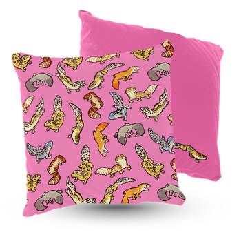 Poduszka welur gang gekonów 40x40 cm