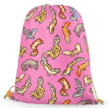 Worko-plecak gang gekonów różowy