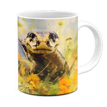 Kubek ceramiczny wąż