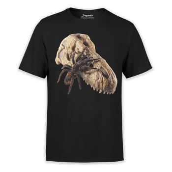 Koszulka z nadrukiem pająk ptasznik i czaszka