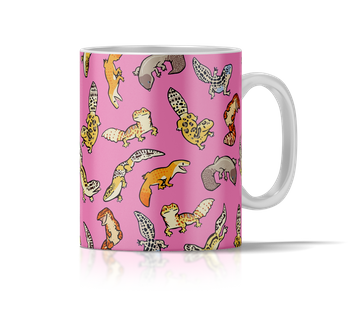 Kubek ceramiczny gekony