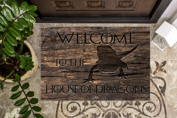 Wycieraczka 45x75 cm z grafiką Welcome to the House of Dragons