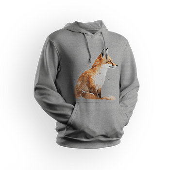 Bluza męska/unisex z kapturem lisek