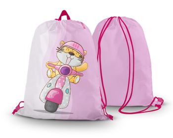 Worko-plecak tygryska na skuterze