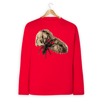 Koszulka dziecięca długi rękaw pająk ptasznik i czaszka