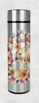 Termos ze stali nierdzewnej srebrny 500 ml wąż