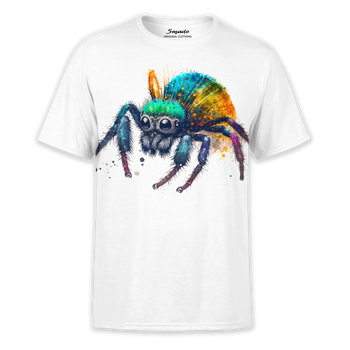 Koszulka z nadrukiem kolorowy pająk Skakun