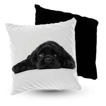 Poduszka welur pies Cocker spaniel 40x40 cm