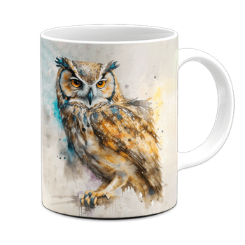 Kubek ceramiczny sowa