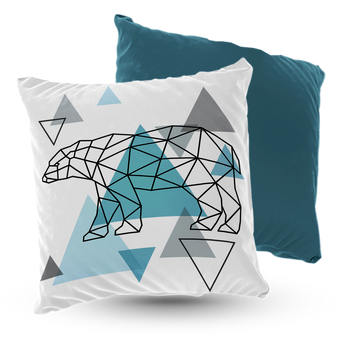 Poduszka welur niedźwiedź– styl skandynawski 40×40 cm