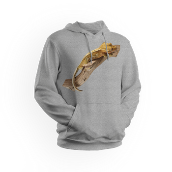 Bluza męska/unisex z kapturem gekon orzęsiony