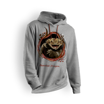 Bluza damska z kapturem agama Bearded Dragon