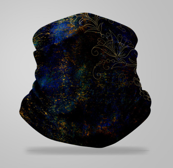 Komin wielofunkcyjny bezszwowy wzór abstrakcyjny vintage