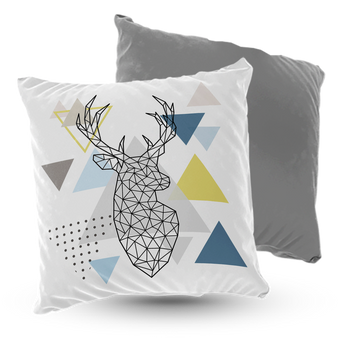 Poduszka welur jeleń– styl skandynawski 40×40 cm