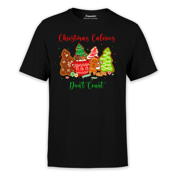Koszulka z nadrukiem świąteczne kalorie się nie liczą
