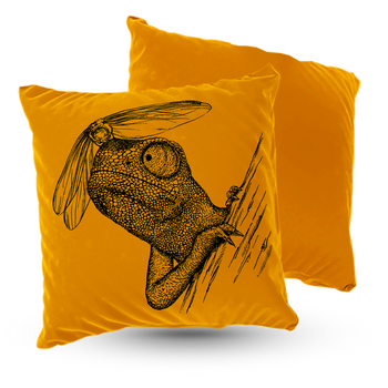 Poduszka welur kameleon 40x40 cm