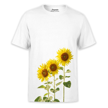 Koszulka z nadrukiem kwiaty słoneczniki