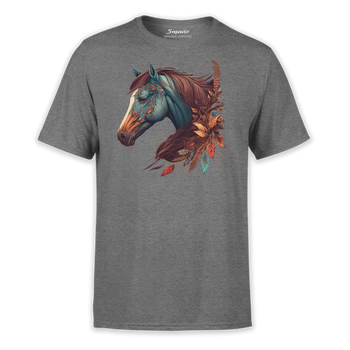 Koszulka z nadrukiem koń boho