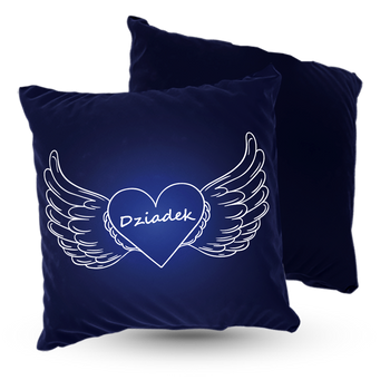 Poduszka welur dla Dziadka 40x40 cm
