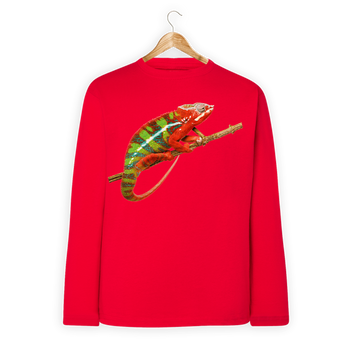 Koszulka dziecięca długi rękaw kameleon