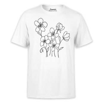 Koszulka z nadrukiem polne kwiaty