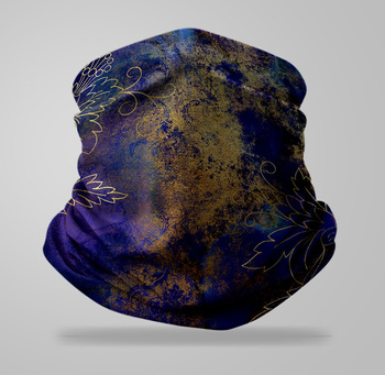 Komin wielofunkcyjny bezszwowy wzór abstrakcyjny vintage