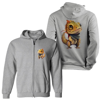 Bluza dziecięca rozpinana z kapturem agama brodata