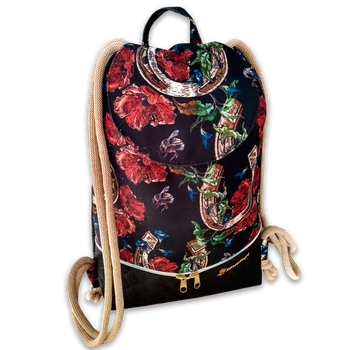 Plecak - worek z klapką podkowy i maki