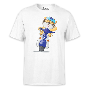 Koszulka dziecięca tygrysek na skuterze