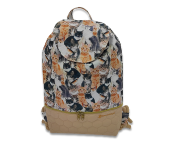 Plecak - worek z klapką koty