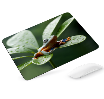 Podkładka pod mysz Żaba na liściu