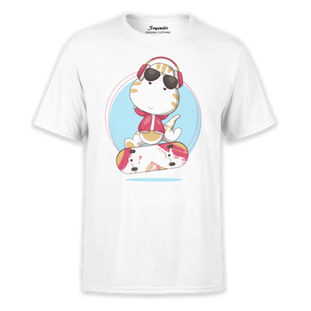 Koszulka dziecięca dinozaur na deskorolce