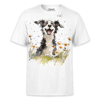 Koszulka wesoły pies Border collie