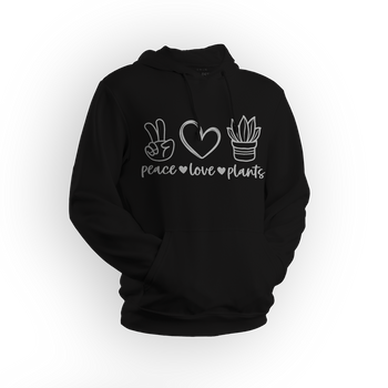 Bluza męska/unisex z kapturem peace-love-plants