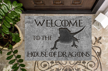 Wycieraczka 45x75 cm z grafiką Welcome to the House of Dragons