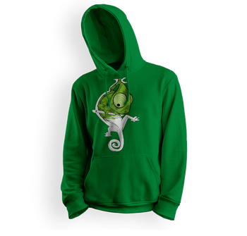 Bluza dziecięca z kapturem kameleon