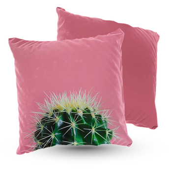 Poduszka welur kaktus 40x40 cm