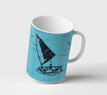 Kubek ceramiczny Optimist niebieski