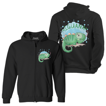 Bluza dziecięca rozpinana z kapturem Iguana