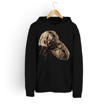 Bluza damska z kapturem pająk ptasznik i czaszka